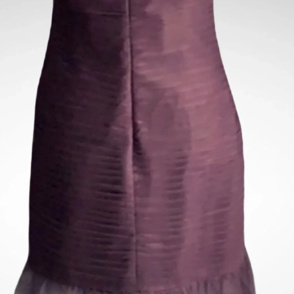 Alfred Angelo Deep Plum Purple Lined Mermaid Gown With Appliqué NEW
